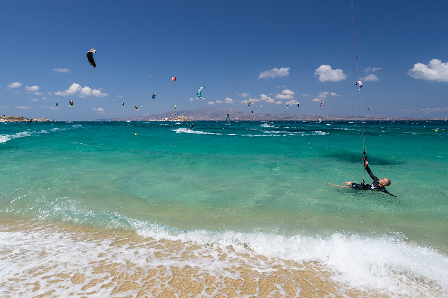 wavespot Kitesurfen - Kite surfing in Mikri Vigla flisvos sportclub kitesurfing griekenland vakantie zomer summer