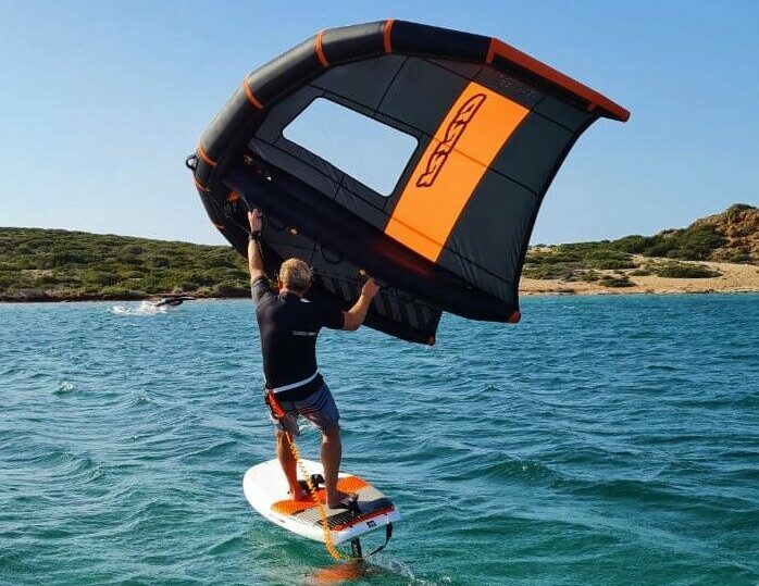 wing foil windsurf center vdws naxos greece flisvos sport club 2021